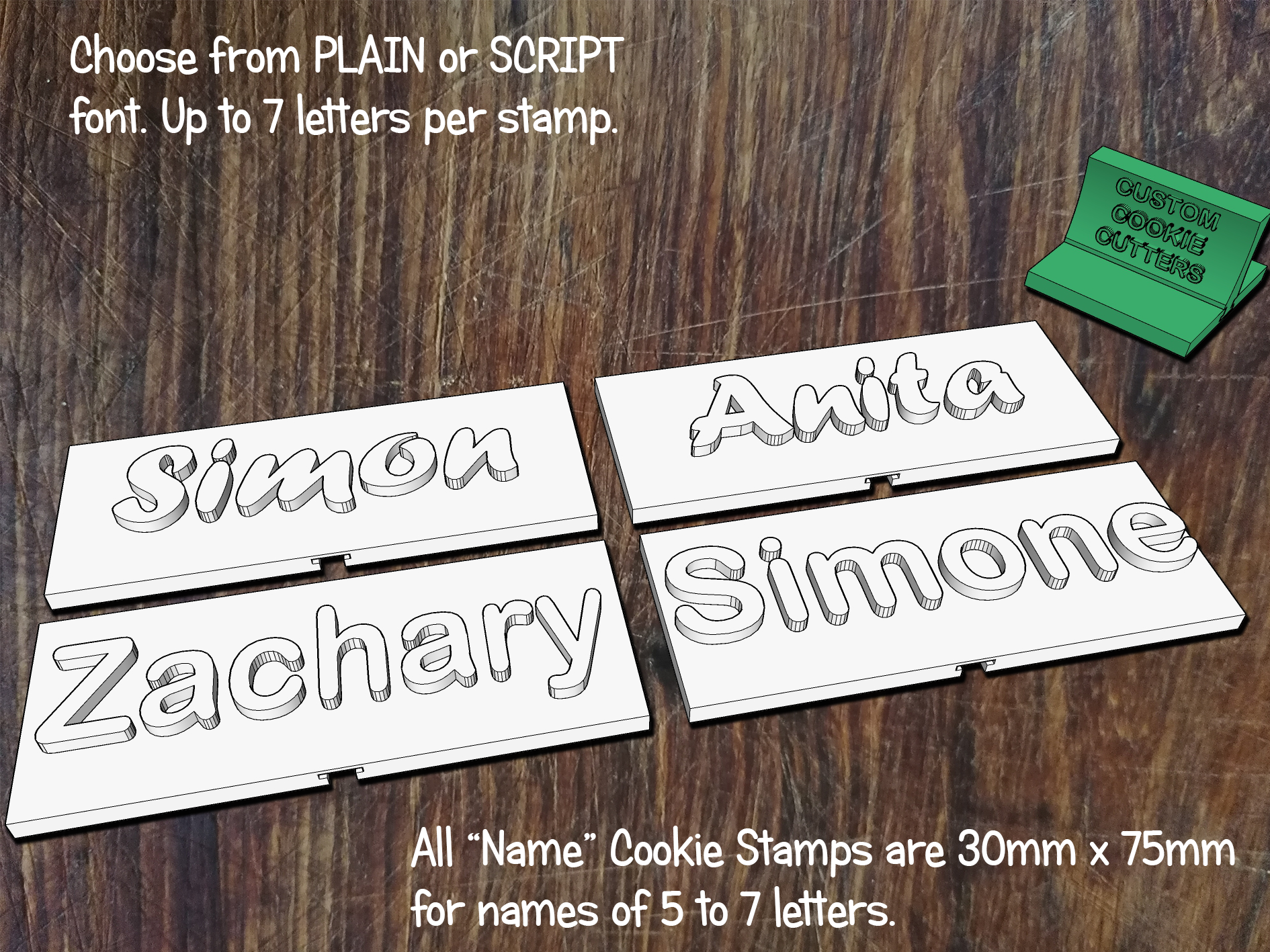 Names / Custom Text Stamps